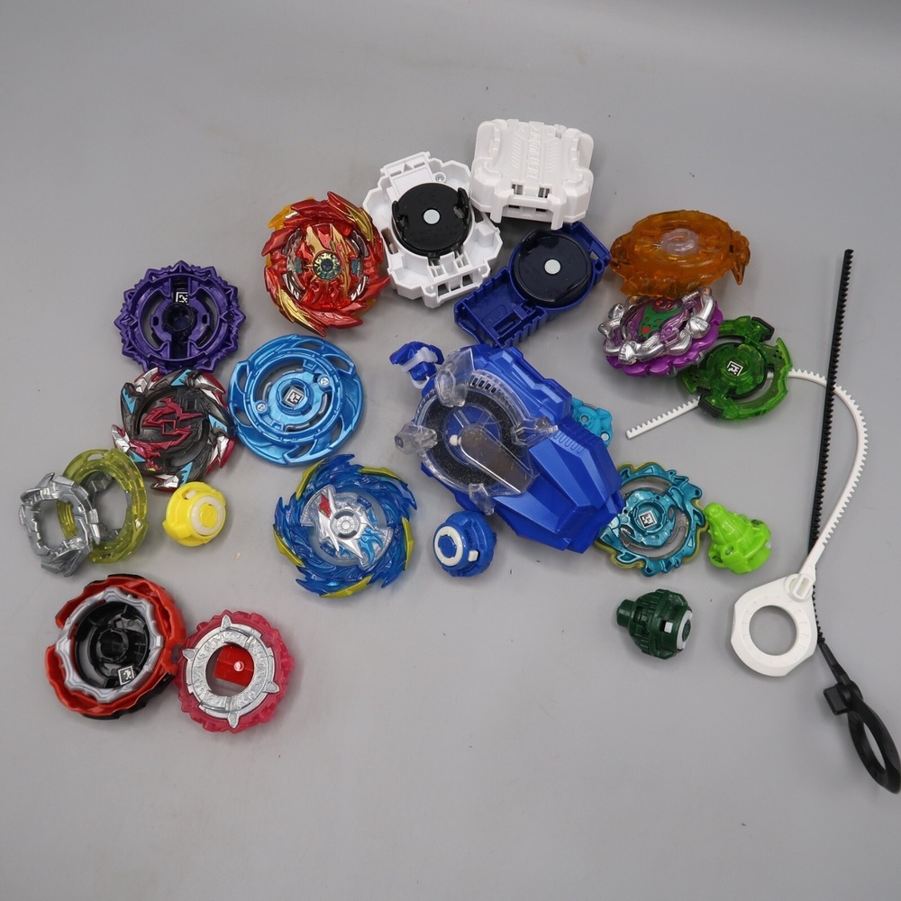 Beyblade Lot of Tomy Cyclone Galaxy Pull String Toy Parts